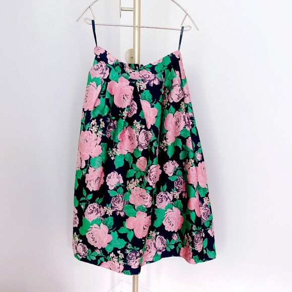BRAND NEW TOPSHOP floral midi A line skirt - Picture 1 of 5